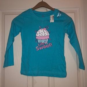 blue long sleeve shirt